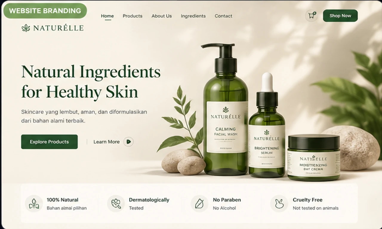 Preview live demo NATURELLE BRAND