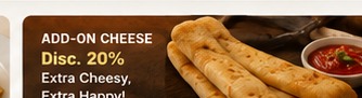 Add-on Cheese discount 20%