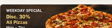Weekday Special discount 30%